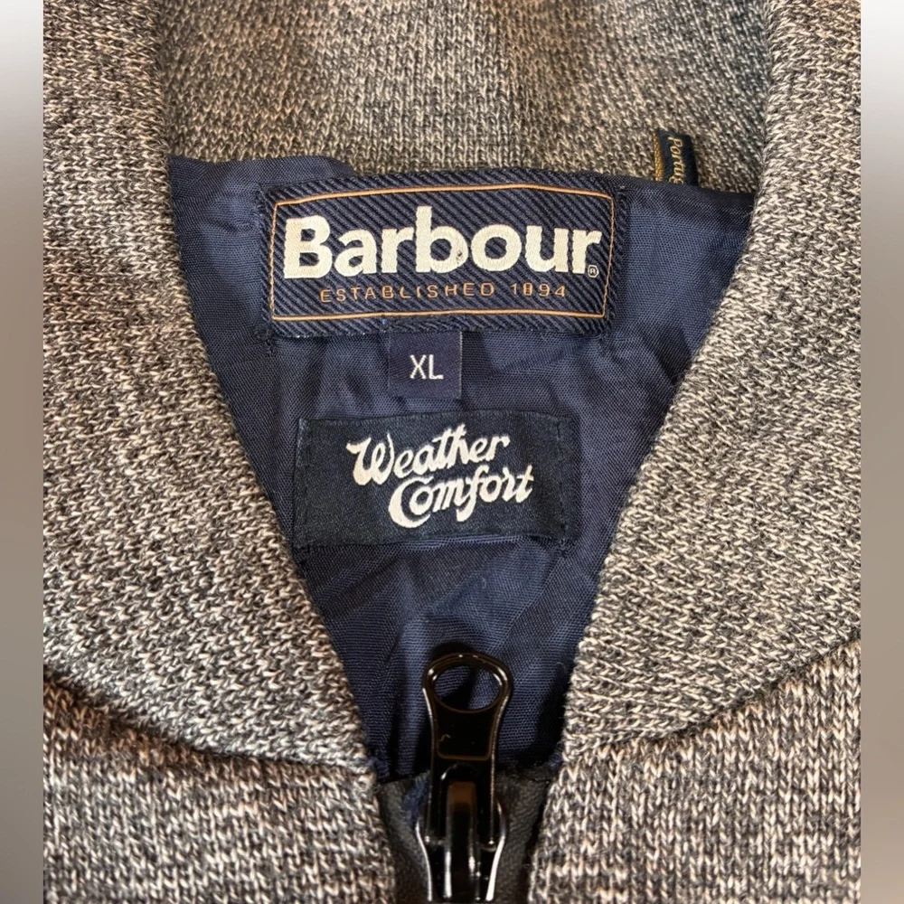 Barbour Becket Zip Through Jacket in Gray, Men’s Size XL, 100% Wool, Fully Lined